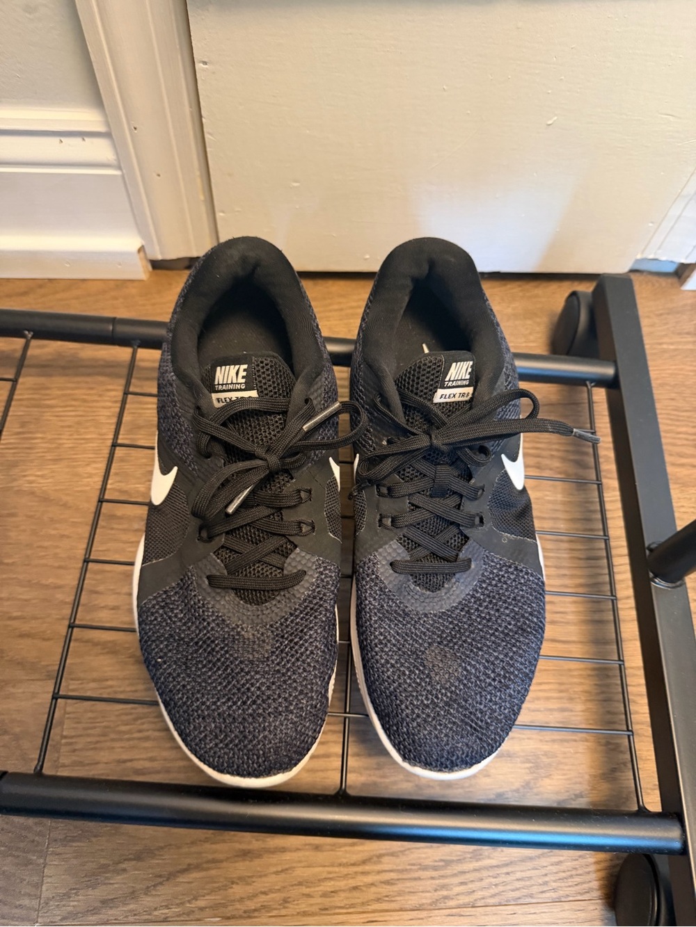 Nike Women’s Flex TRK 8 Black Knit Running Shoes